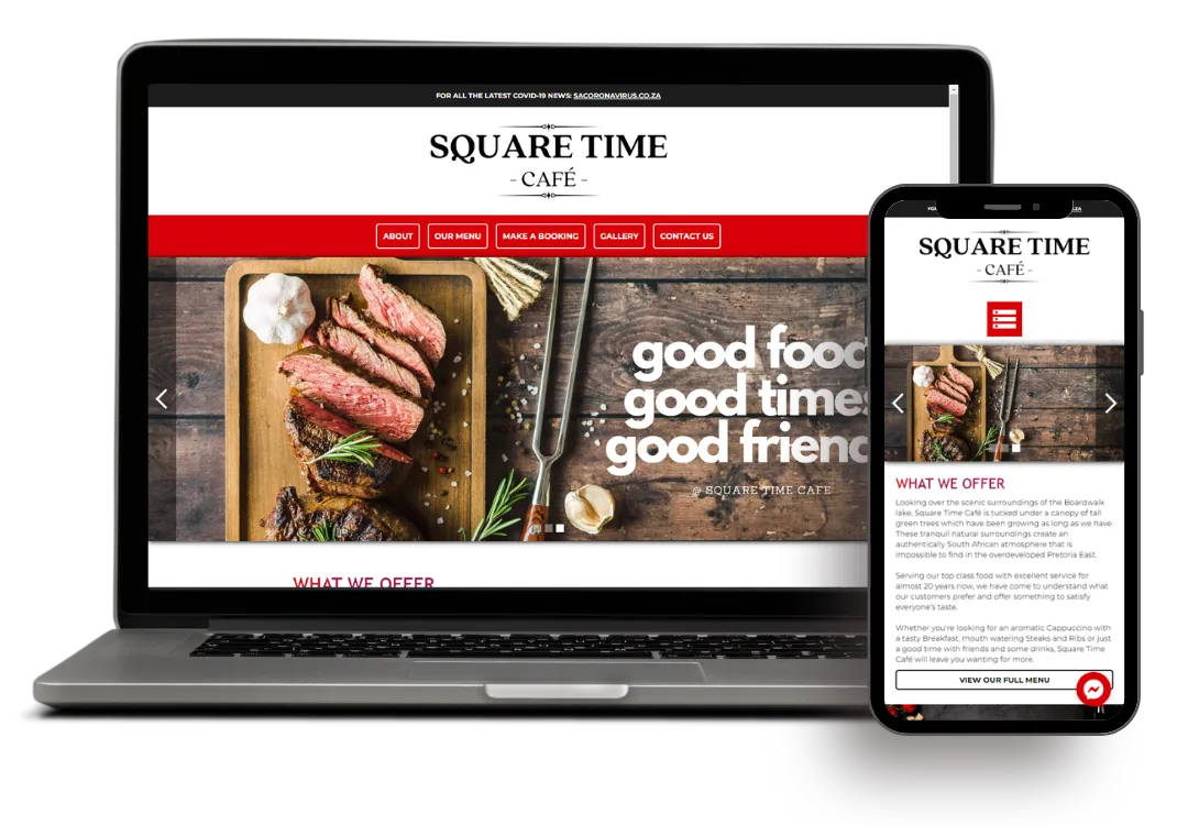 graphical user interface, website